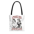 Funny Retro "Someone Cares" Tote Bag – Vintage Quote Canvas Tote