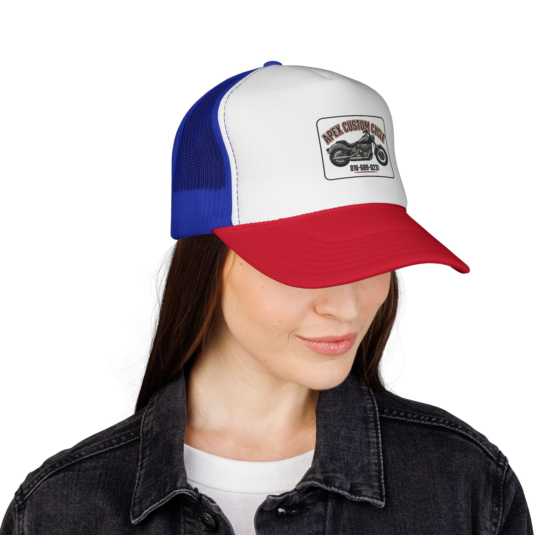 Vintage Motorcycle Trucker Cap