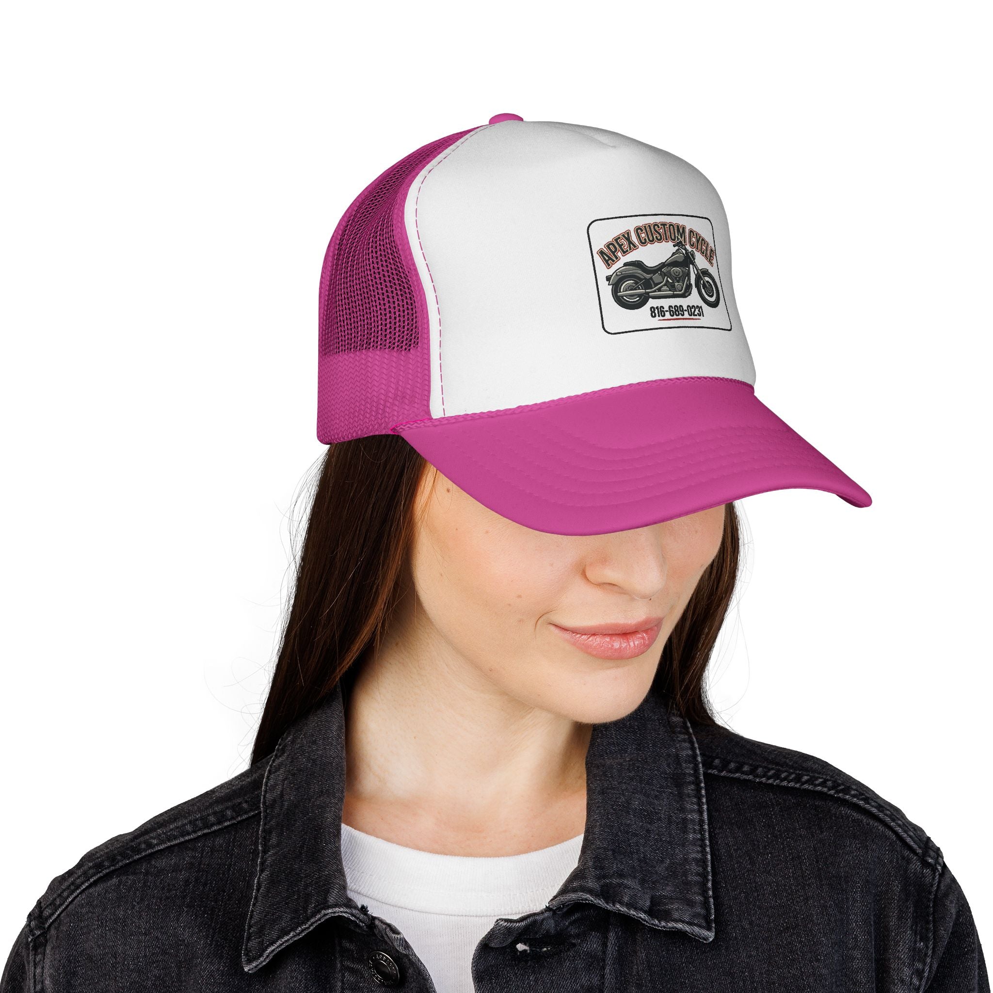 Vintage Motorcycle Trucker Cap