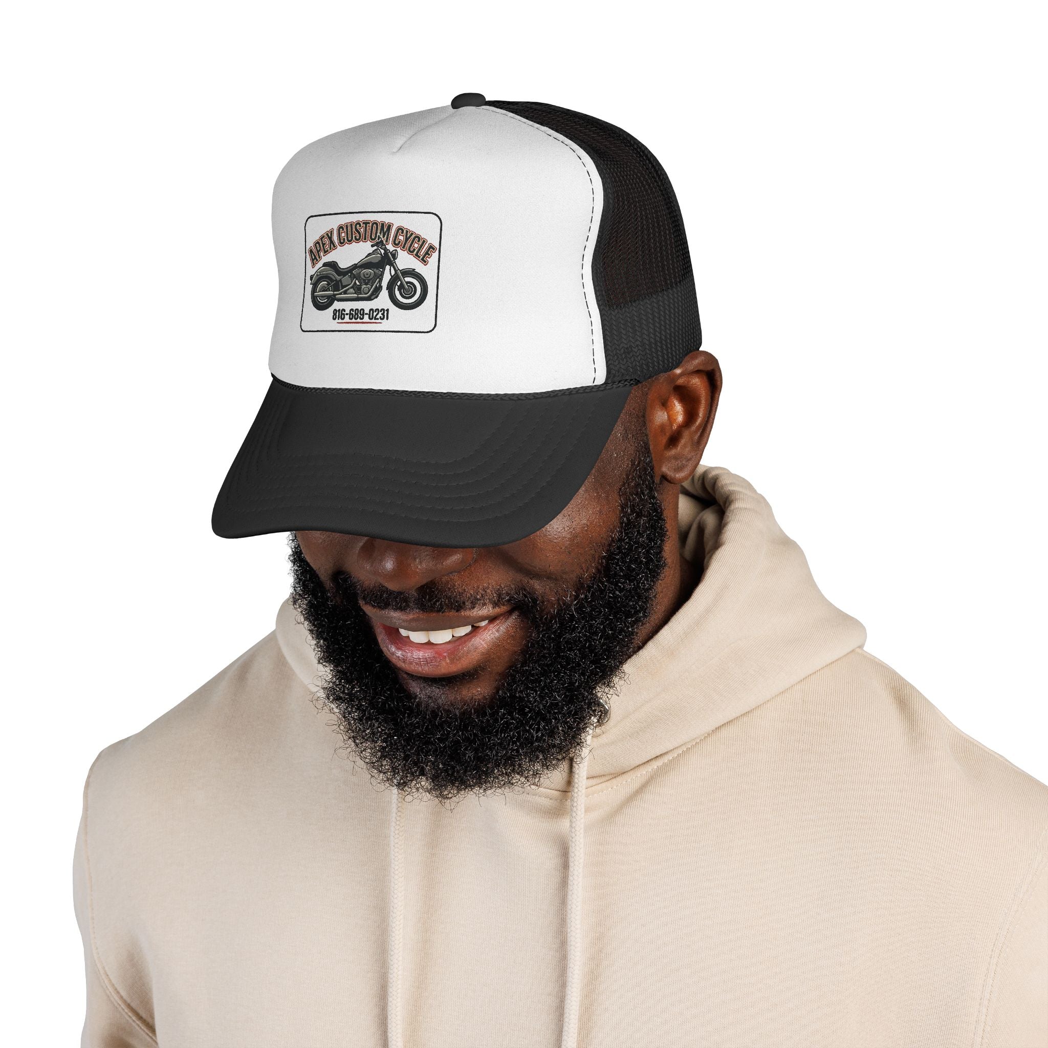 Vintage Motorcycle Trucker Cap